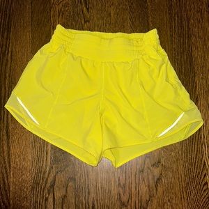 Yellow lululemon hotty hots